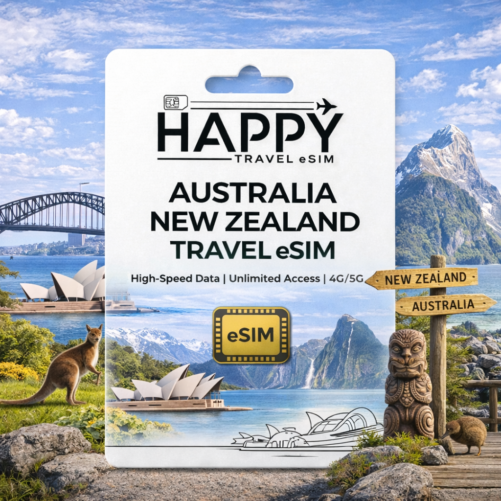 eSIM เดินทางนิวซีแลนด์ ออสเตรเลีย