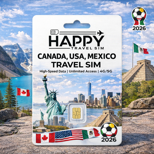 Canada, USA, Mexico Travel SIM Card