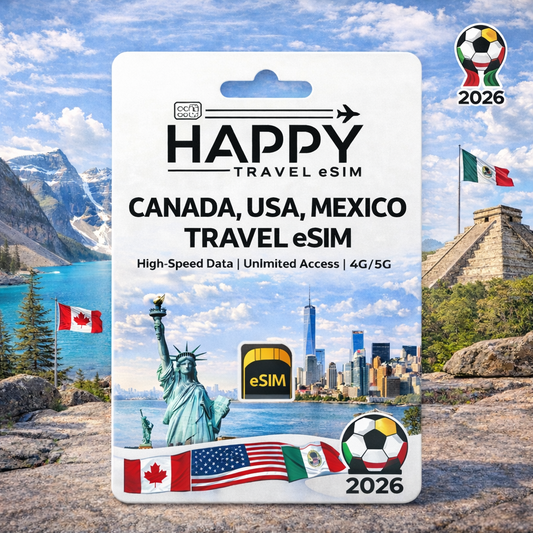 Canada, USA, Mexico Travel eSIM
