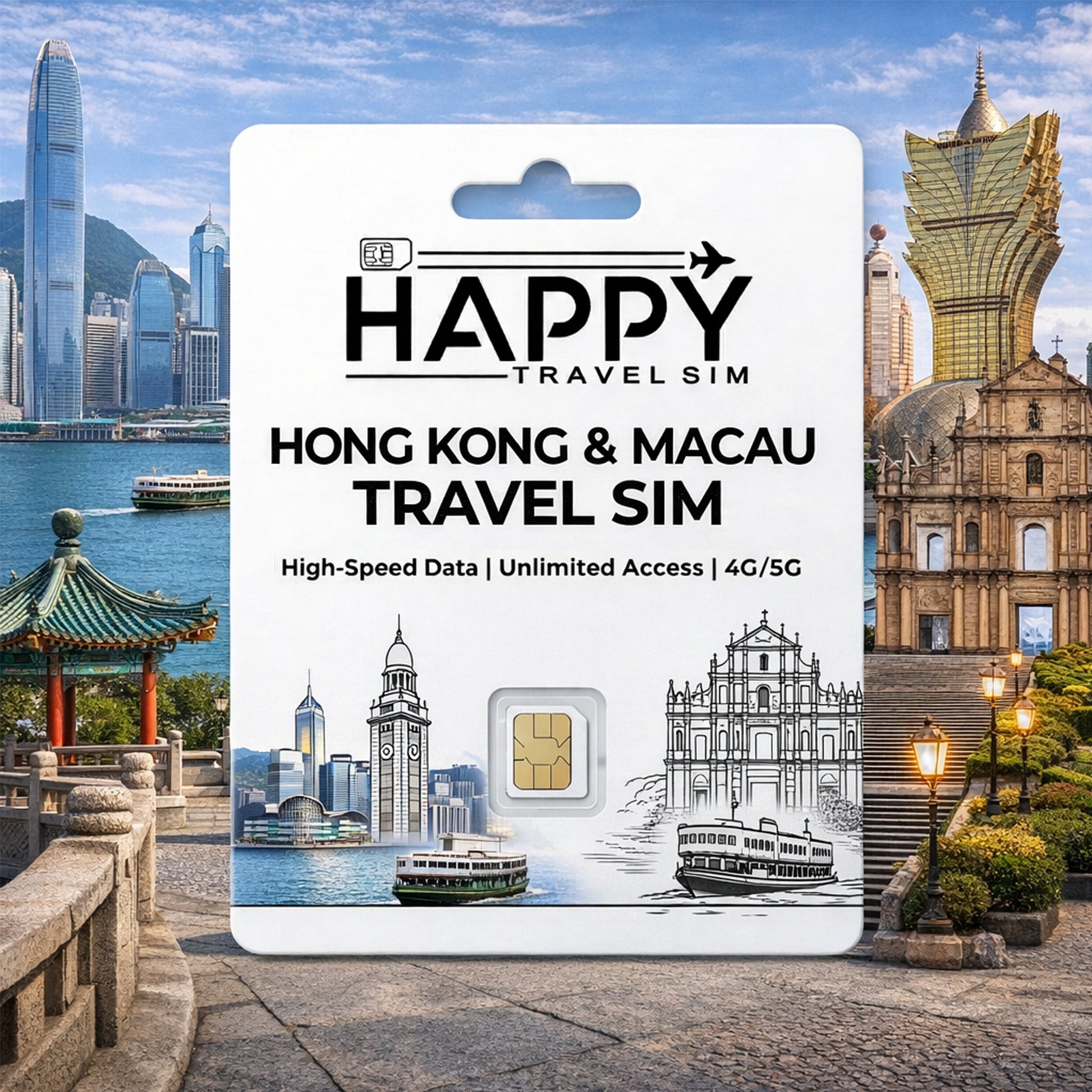 Hong Kong , Macau Travel SIM Card
