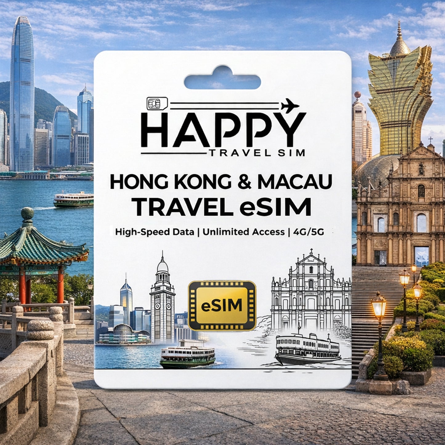 Hong Kong , Macau Travel eSIM