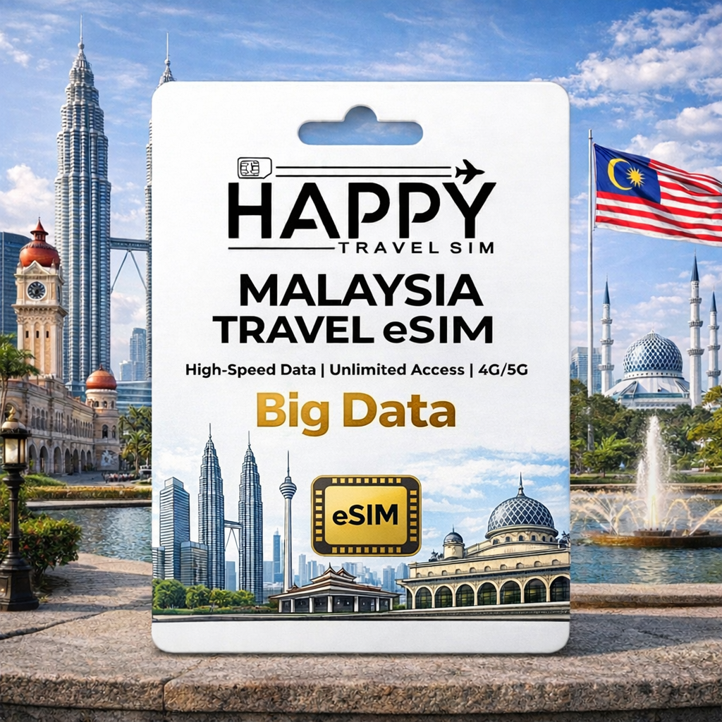 Malaysia 5G Tourist eSIM (CelcomDigi) — Big Data