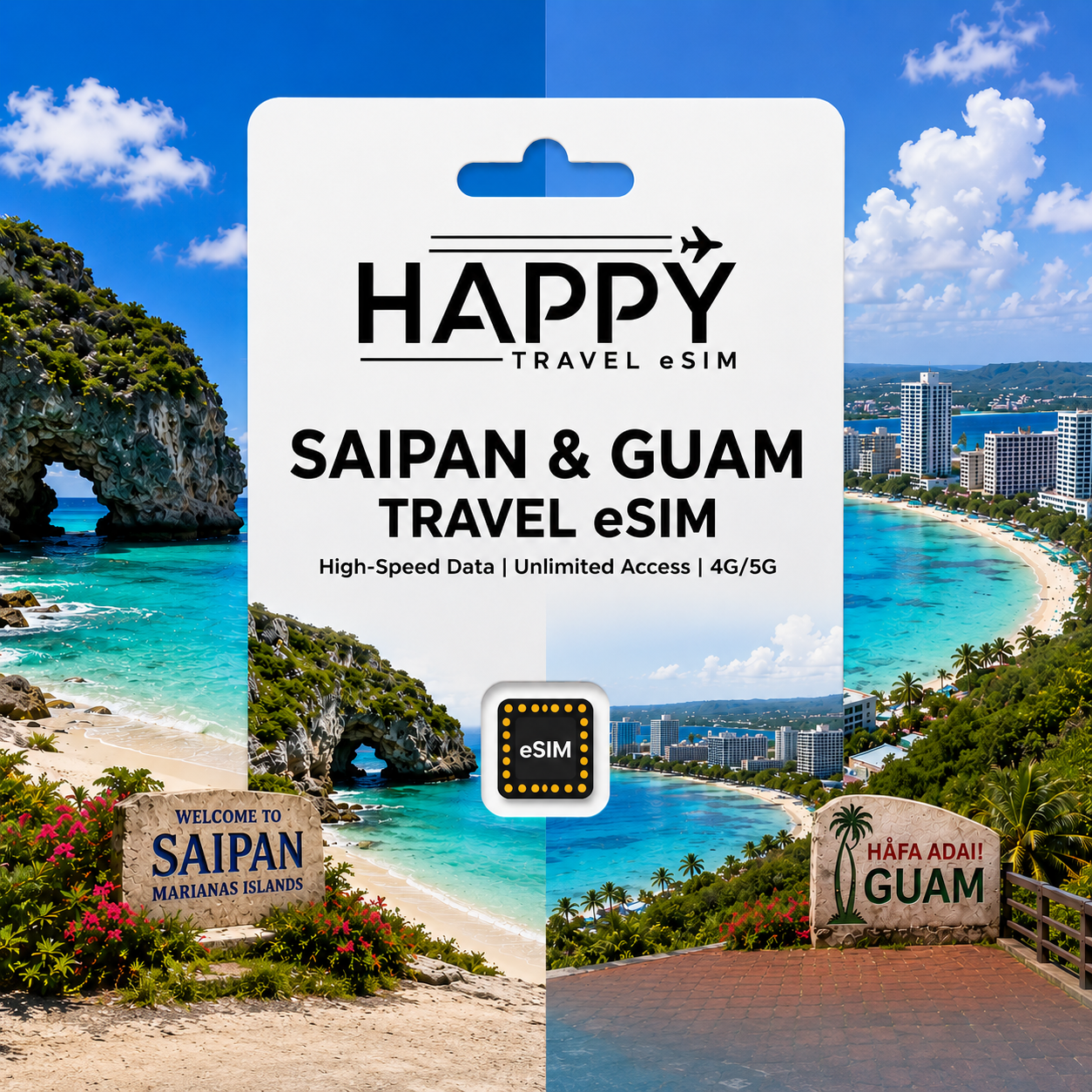 Saipan , Guam Travel eSIM