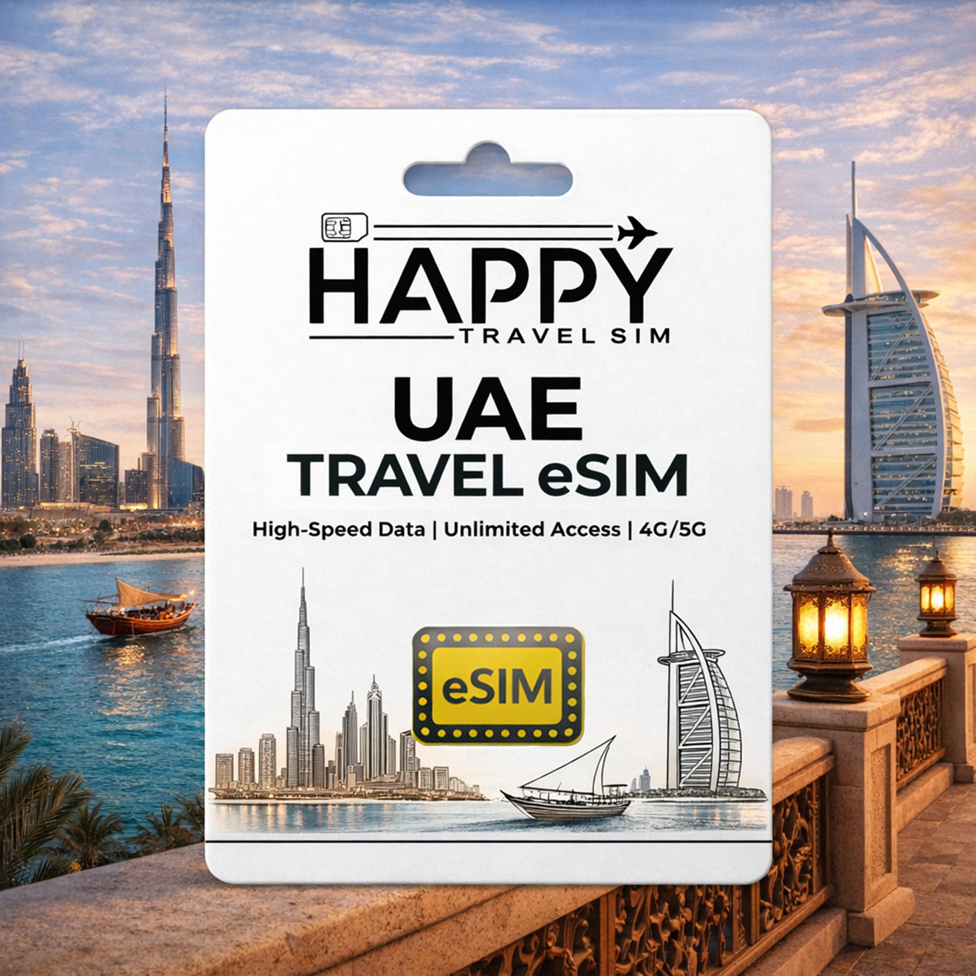 UAE, United Arab Emirates Travel eSIM