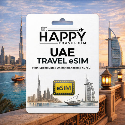 UAE, United Arab Emirates Travel eSIM