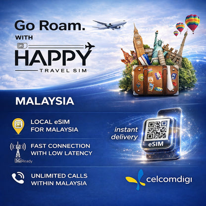 Malaysia 5G Tourist eSIM (CelcomDigi)
