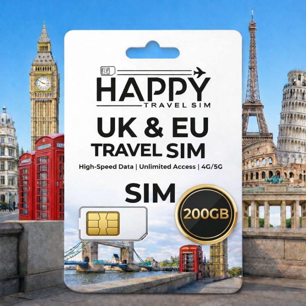 Europe TRAVEL SIM CARD (UK & EU)